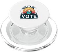 Political Graffiti - Vote, Civic - Rise and Vote Graphic PopSockets PopGrip for MagSafe
