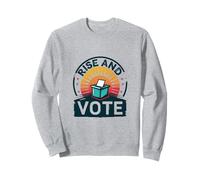 Political Graffiti - Vote, Civic - Rise and Vote Graphic Sweatshirt