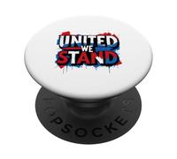 Political Graffiti - Vote, Civic - United We Stand Graphic PopSockets Adhesive PopGrip