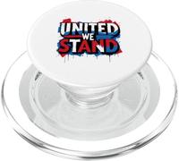 Political Graffiti - Vote, Civic - United We Stand Graphic PopSockets PopGrip for MagSafe