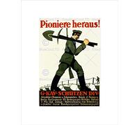 POLITICAL MILITARY WEIMAR GERMANY AFTERMATH WAR WWI FRAMED ART PRINT B12X11137