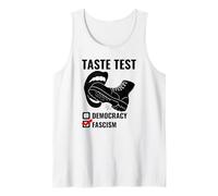 Political Satire Boot Taste Test Democracy or Fascism Tank Top