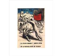 POLITICAL WORKER UNION MASSACRE MEXICO YUCATAN VINTAGE ADVERT ART PRINT B12X1111