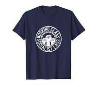 Political Working Class Socialist Lass Northern Yorkshire T-Shirt, Men, Navy Blue, Medium