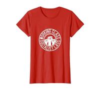 Political Working Class Socialist Lass Northern Yorkshire T-Shirt, Women, Red, Medium
