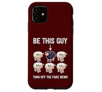 Politically Incorrect Sheep Turn Off Fake News Propaganda Case for iPhone 11