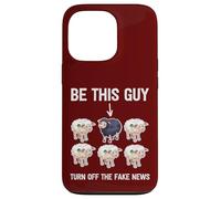 Politically Incorrect Sheep Turn Off Fake News Propaganda Case for iPhone 13 Pro
