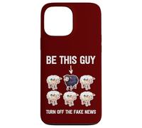 Politically Incorrect Sheep Turn Off Fake News Propaganda Case for iPhone 13 Pro Max