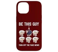 Politically Incorrect Sheep Turn Off Fake News Propaganda Case for iPhone 14