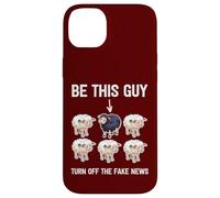Politically Incorrect Sheep Turn Off Fake News Propaganda Case for iPhone 14 Plus