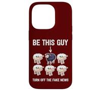 Politically Incorrect Sheep Turn Off Fake News Propaganda Case for iPhone 14 Pro
