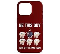 Politically Incorrect Sheep Turn Off Fake News Propaganda Case for iPhone 16 Pro