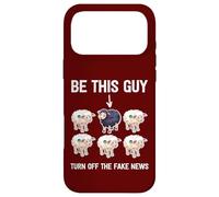 Politically Incorrect Sheep Turn Off Fake News Propaganda Case for iPhone 17 Pro Max