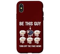 Politically Incorrect Sheep Turn Off Fake News Propaganda Case for iPhone X/XS