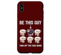 Politically Incorrect Sheep Turn Off Fake News Propaganda Case for iPhone XS Max