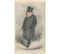 Politicians - 'Will the sentimental orator be lost in the practical Minister or will both the extinguished' The Rt. Hon. John Bright. Carlo Pellegrini 18x1869 (1869) 18x Print Poster