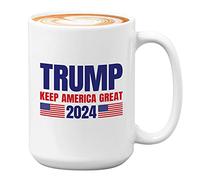 Politics Coffee Mug - Trump 2024 Keep America Great - Vote Government Leader Ballot Conservative Political View White House 15oz White