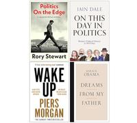 Politics on the Edge, On This Day in Politics[Hardcover], Wake Up & [Hardcover] Dreams From My Father 4 Books Collection Set