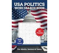 Politics Word Search Puzzle Book: Word Searches with Easy to Read Print about USA Politics, Government and More | 6x9 inches, 106 pages, 50 + Puzzles | Gift for Holidays and Free Times