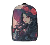 POLIUAWS 3D Printed Backpack Enchanted Moonlit Beauty Children's School Bags Book Bags Travel Lightweight Backpack Kids Boys Girls School Bag for Middle School Students 17inch