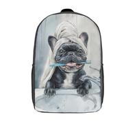 POLIUAWS 3D Printed Bath Time Buddy Children's School Backpack for Kids High Capacity Travel Rucksacks Fashion Book Bags Kids School Bag Back Pack 17inch