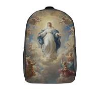 POLIUAWS 3D Printed Children's School Heavenly Ascension-2 Backpack for Kids High Capacity Travel Book Bags Fashion Rucksacks Kids School Bag Casual Back Pack 17inch