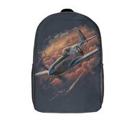 POLIUAWS 3D Printed Children's School Skyward Flight Backpack for Kids High Capacity Travel Book Bags Fashion Rucksacks Kids School Bag Casual Back Pack 17inch