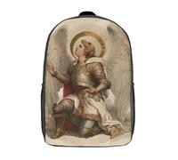 POLIUAWS 3D Printed Kids Backpacks Angel in Armor Praying School Backpack Children School Bag Travel Rucksacks Fashion Book Bags Large Capacity Backpack 17inch