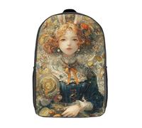 POLIUAWS 3D Printed Rabbit Queen's Bounty School Backpack With Big Pockets for Kids Children's Backpacks Boy Girl Book Bags Kids School Bag 17inch