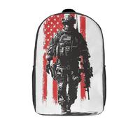 POLIUAWS 3D Printed Silent Sentinel School Bag Boys Girls Children's Backpack School Backpack Casual Fashion Backpack for in School Or Travel 17inch