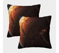 POLIUAWS A Martian Landscape Throw Cushions For Being My Mum Mother's Day Birthday Luxury Standard Pillowcases 2 Pack 45x45cm