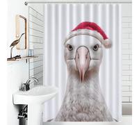 POLIUAWS Albatross Christmas Portrait 100% Polyester Fabric Washable Modern Polyester Water Repellent for Kids Women Men 46.85x70.87Inch（119x180cm）