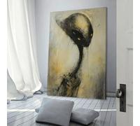 POLIUAWS Alien Art XXIII Custom Canvas Prints For Teens Game Boys Room Wall Decor Large Wall Art 12x18inch(30x45cm)