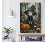 POLIUAWS Art Print Bohoo Ghost Witch Bedroom Wall Decor Painting Modern Room Kitchen Canvas Photo Prints Canvas Wall Art Gifts Women Men 24x36inch(60x90cm)