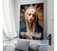 POLIUAWS Art Print 'Our Lady of Sorrows Bedroom Wall Decor Painting Modern Room Kitchen Canvas Photo Prints Canvas Wall Art Gifts Women Men 12x18inch(30x45cm)