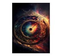 POLIUAWS Artistic Infinity Compass Diamond Painting Kits Adults for Adults Beginner Gem Arts and Crafts 12"x16" Diamond Painting