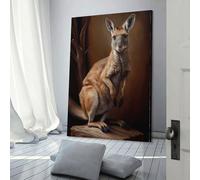 POLIUAWS Australian Kangaroo Wall Art for Hallway And Stairs Cute Room Decor Ready to Hang Large Pictures 08x12inch(20x30cm)