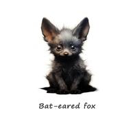 POLIUAWS Bat Eared Fox Diamond Painting 5D DIY Full Drill Accessories Tools Kit Diamond Art Kits Adults for Home Wall Decor Gifts 16"x20"