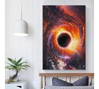 POLIUAWS Black Hole Universes Wall Prints for Living Room for Rustic Bath Decor Artwork 24x36inch(60x90cm)