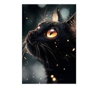 POLIUAWS Bombay Cat Under Twilight Sparks Diamond Painting 5D DIY Full Drill Accessories Tools Kit Diamond Art Kits Adults for Adults Beginner 8"x12"