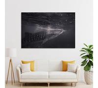 POLIUAWS Bubble And Shark Chiinuu Hyourinmaru Wall Pictures Bedroom for Rustic Bath Decor Toilet Wall Art 24x36inch(60x90cm)