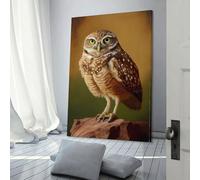 POLIUAWS Burrowing Owl Bedroom Wall Art Cute Room Decor Ready to Hang Picture for Wall 16x24inch(40x60cm)