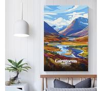 POLIUAWS Cairngorms National Park, Scotland Bathroom Prints for Walls for Home Walls Large Wall Art 16x24inch(40x60cm)
