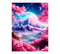POLIUAWS Celestial Day Diamond Art Kits Adults for Adults Beginner 5D DIY Full Drill Accessories Tools Kit 12"x16" Diamond Painting