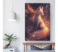 POLIUAWS Celestial Fox Glow-2 Canvas Prints Wall Art for Living Room Kids Children Girl Boys Birthday Party Gift Living Wall 20x30inch(50x75cm)