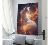 POLIUAWS Celestial Fox Glow Wall Art for Hallway And Stairs for Rustic Bath Decor Canvas Art 20x30inch(50x75cm)