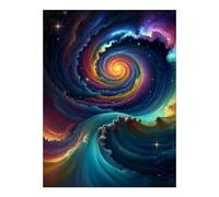 POLIUAWS Celestial Symphony DIY Diamond Art Kits Adults for Leisure Time DIY Full Round Drill Tools Kit Bead 12"x16" Diamond Painting