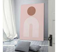 POLIUAWS Circles And Lines 1 Canvas Painting Wall Art For Teens Game Boys Room Wall Decor Large Pictures 24x36inch(60x90cm)