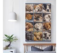 POLIUAWS Cozy Canine Compilation -1 Bathroom Prints for Walls For Home Modern Decoration Paintings Wall Art 20x30inch(50x75cm)