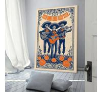 POLIUAWS Day of The Dead Band Wall Pictures Living Room For Teens Game Boys Room Wall Decor Modern Wall Art 16x24inch(40x60cm)